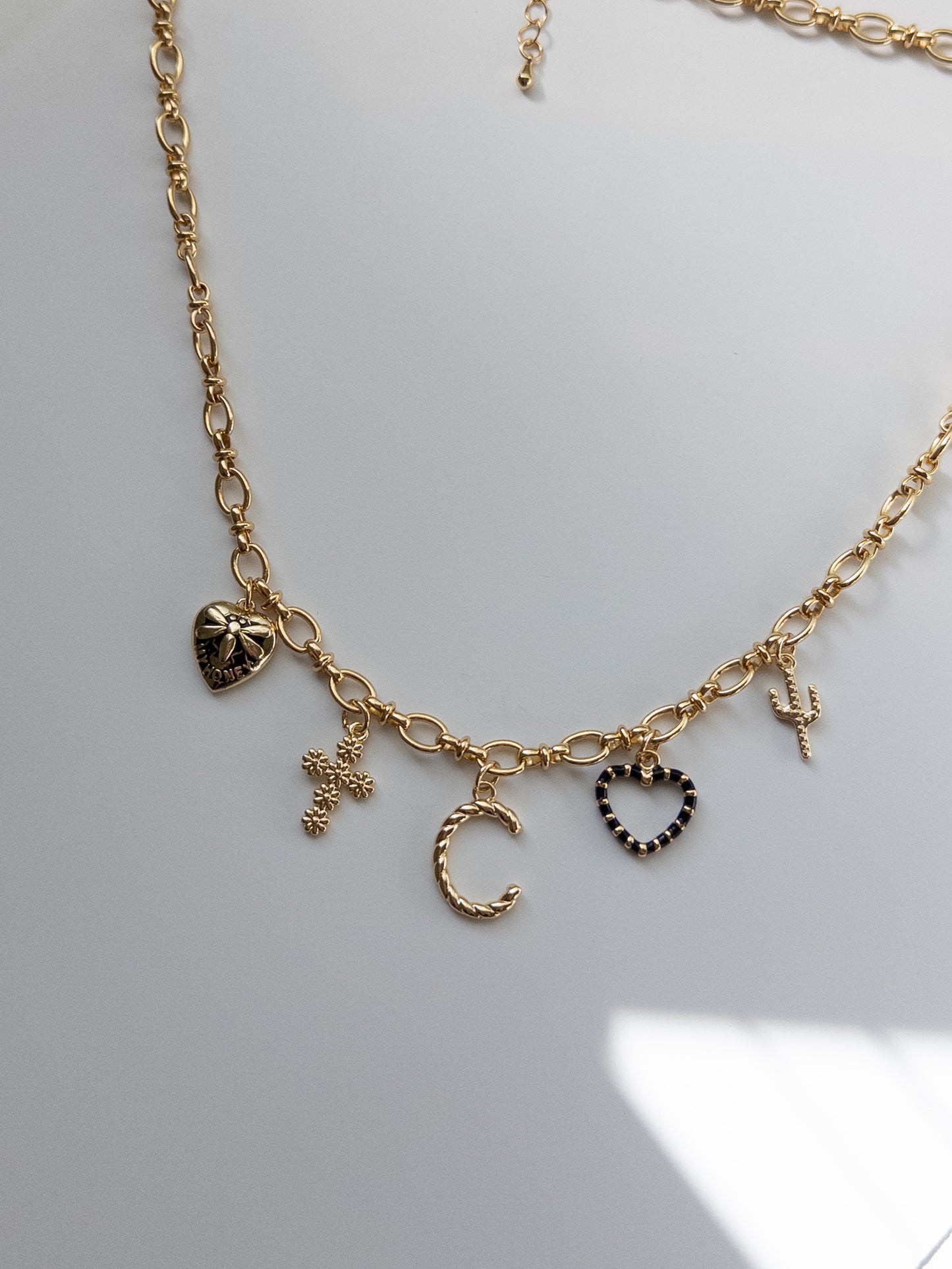 Black Heart Charm Necklace