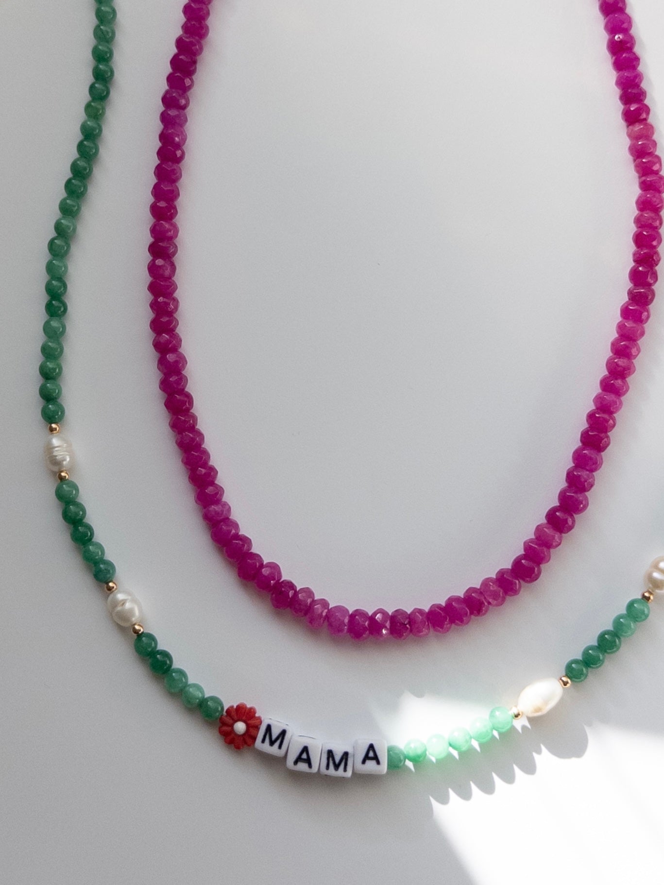 Jade Green Mama Necklace