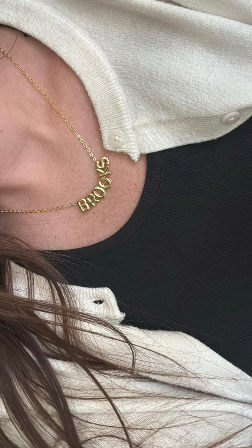 Bubble Letter Necklace