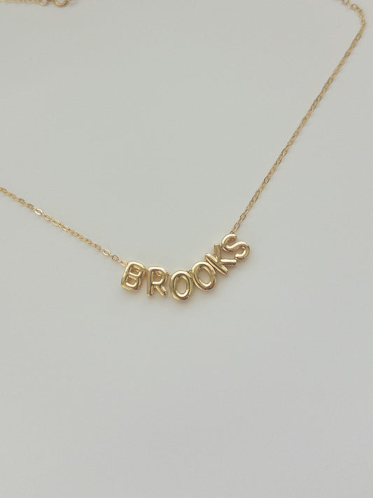 Bubble Letter Necklace