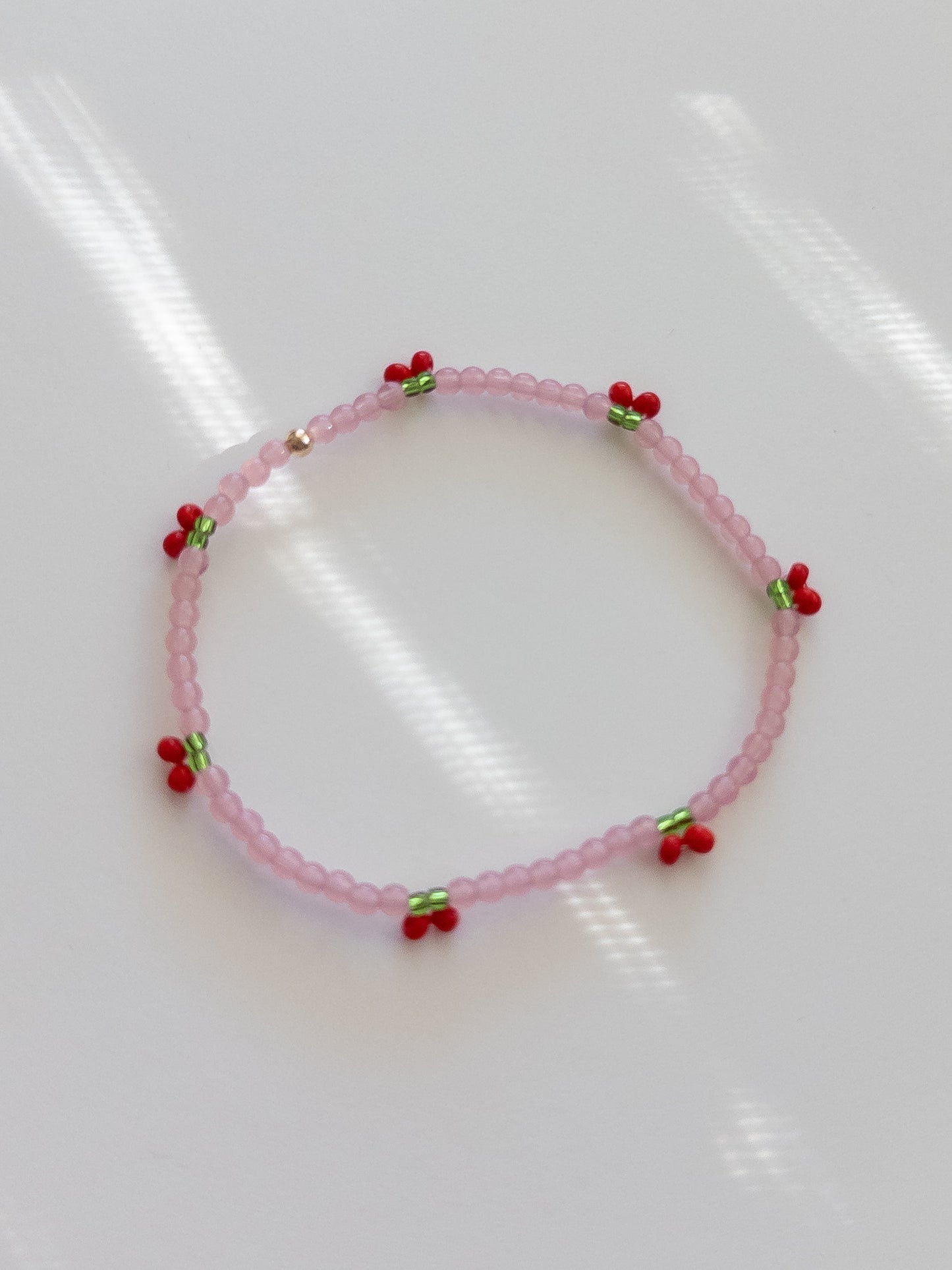 Pink Cherry Bracelet