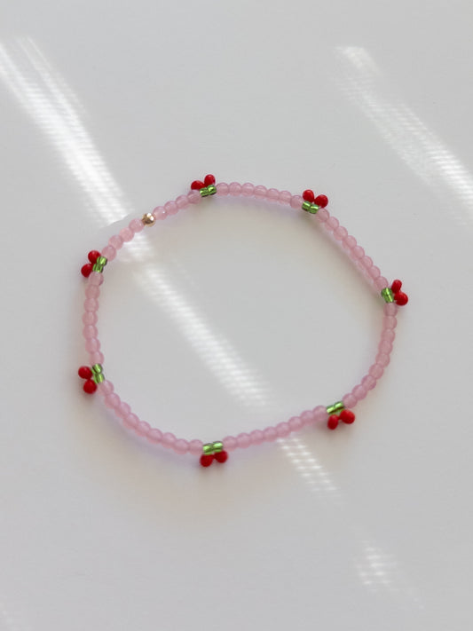 Pink Cherry Bracelet