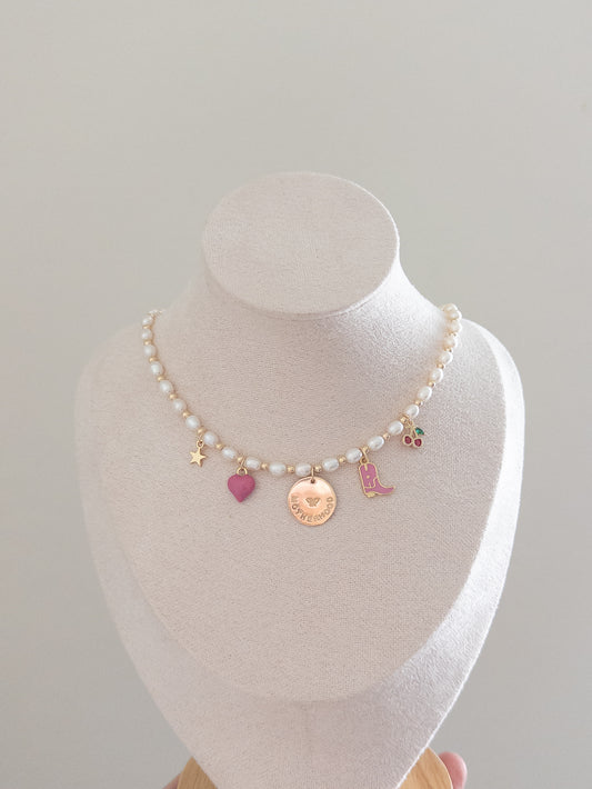 pearl mama charm necklace