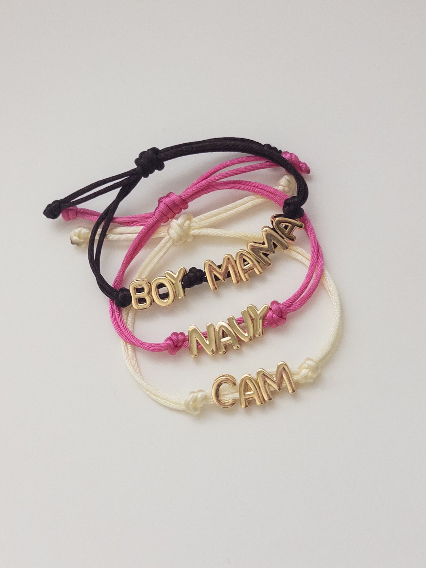 Cord Name Bracelet